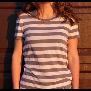 Striped short sleeved shirt